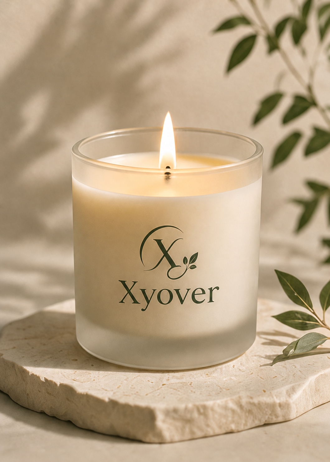 Sculptural scented candle